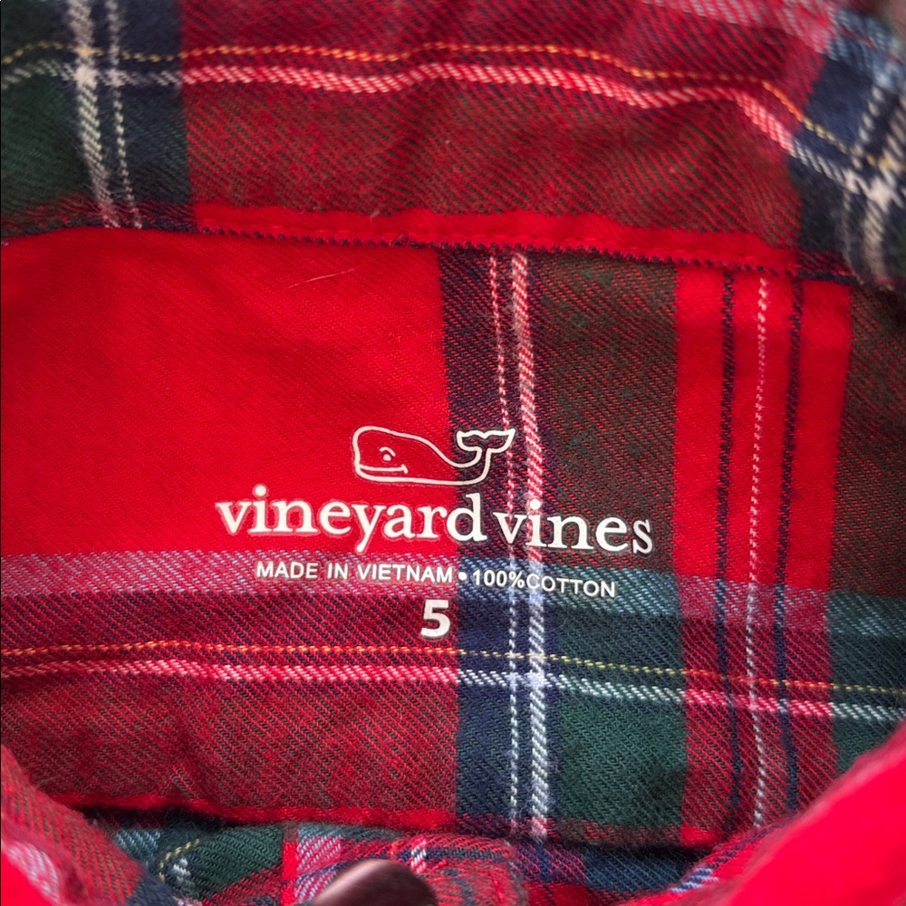 Boys Vineyard Vines holiday plaid - Picture 3 of 3